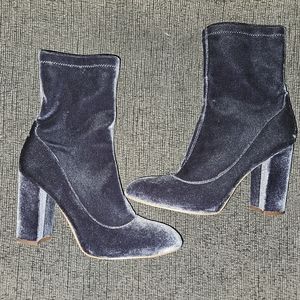Sam Edelman velour high heeled boots